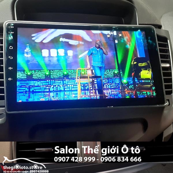 Thay màn hình android cho xe Lacetti